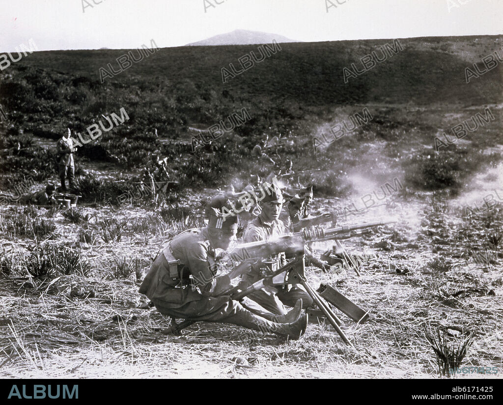 FOTOGRAFIA-LEGIONARIOS DE"DAR RIFFIEN"EN UNAS MANIOBRAS 1927-GUERRA MARRUECOS.