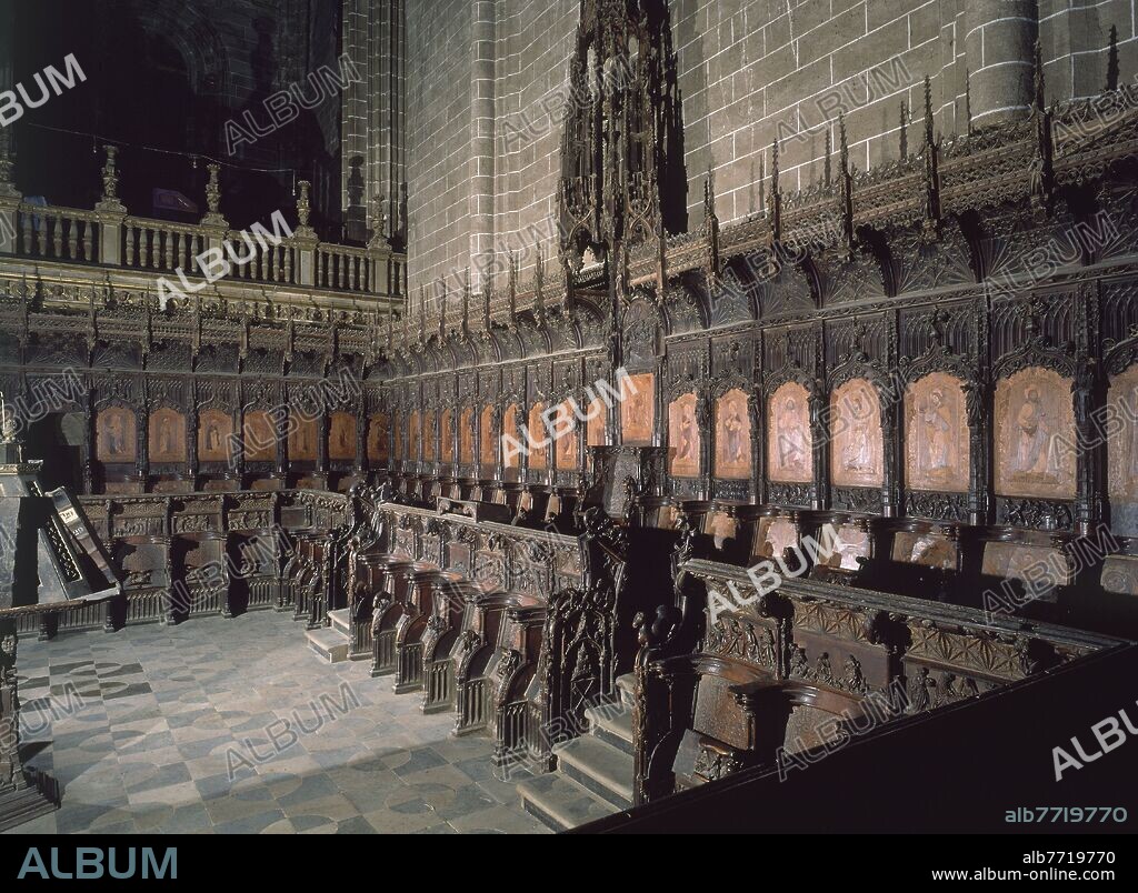 RODRIGO ALEMÁN. SILLERIA DEL CORO DE LA CATEDRAL DE PLASENCIA - SIGLO XVI.