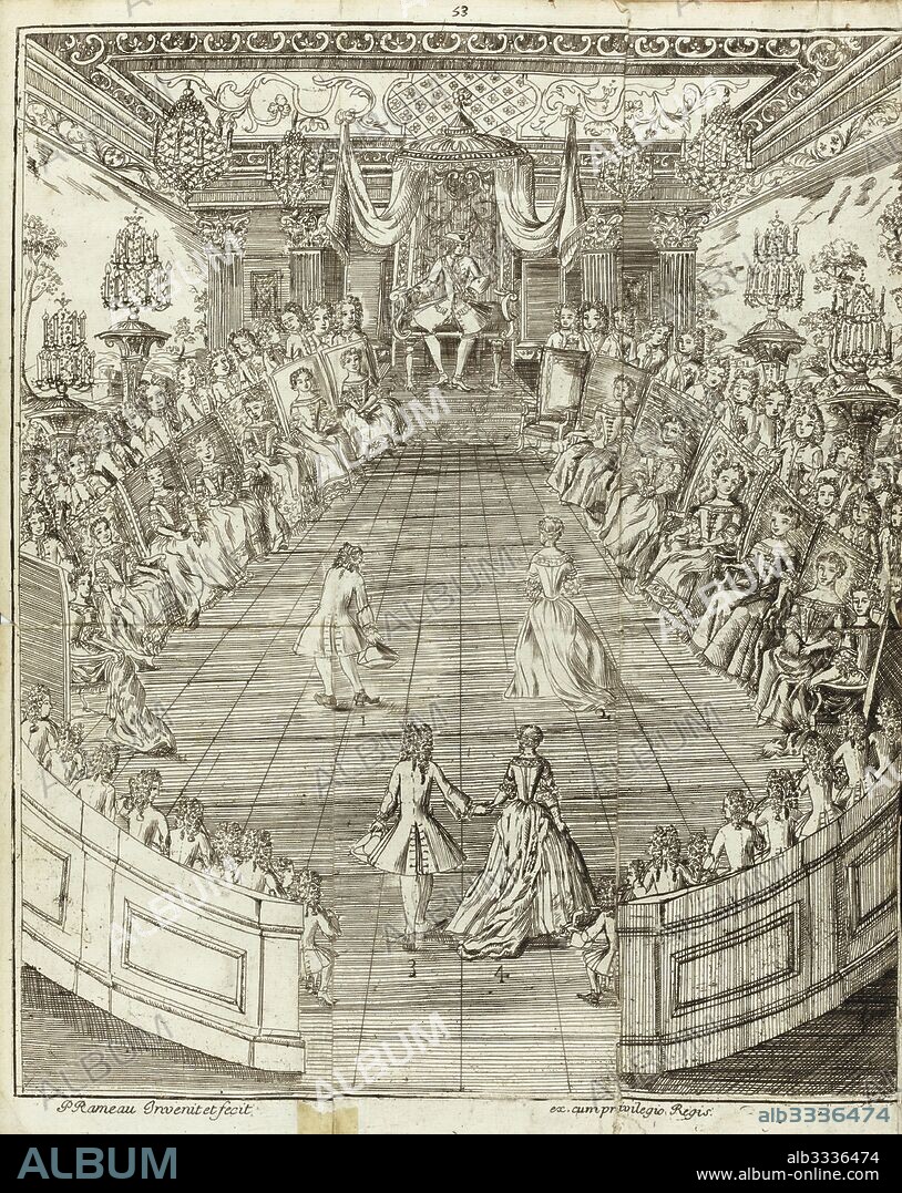 PIERRE RAMEAU. Illustration from Le Maître à danser.