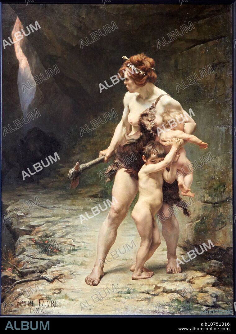 "Deux mères", 1888, Maxime Faivre, Musée d'Orsay, Paris, France, Europe.