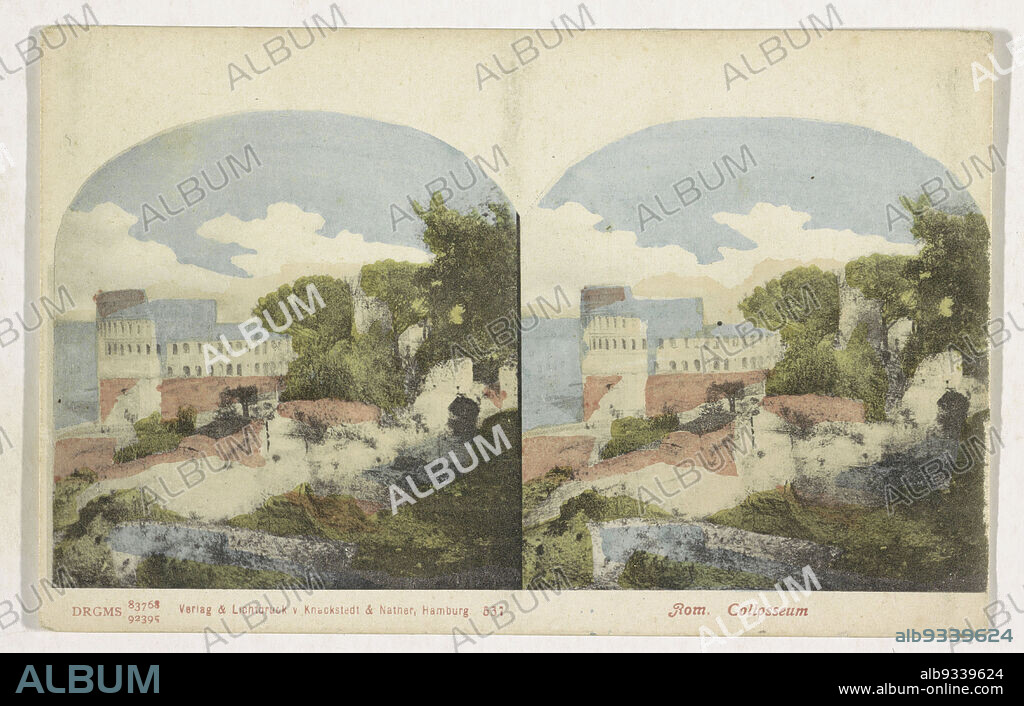 Hotel Waldkater in the Bodetal, Waldkater im Bodethal (title on object), Ansichten von Deutschland, Harz (series title on object), Hermann Selle (mentioned on object), publisher: E. Linde & Co (mentioned on object), Harz, publisher: Berlin, 1868 - 1890, cardboard, paper, albumen print, height 87 mm × width 177 mm.
