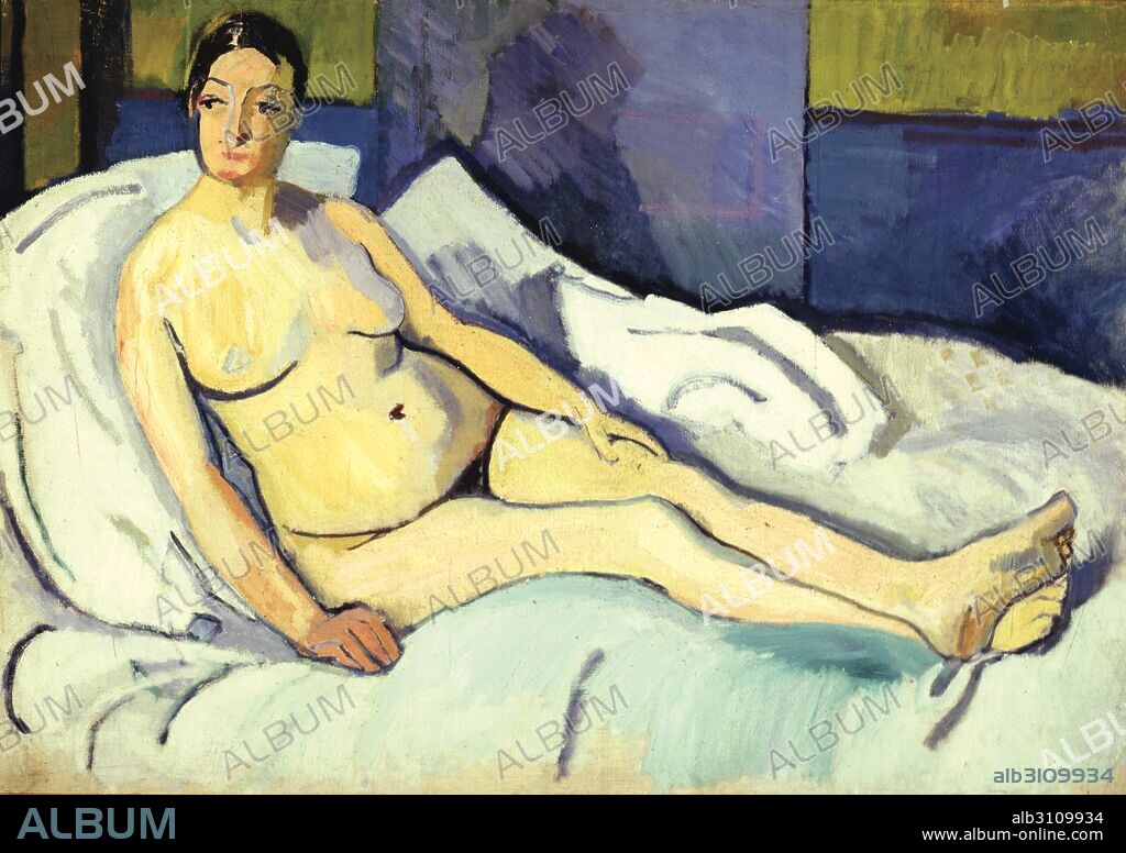 RAOUL DUFY. Desnudo acostado.