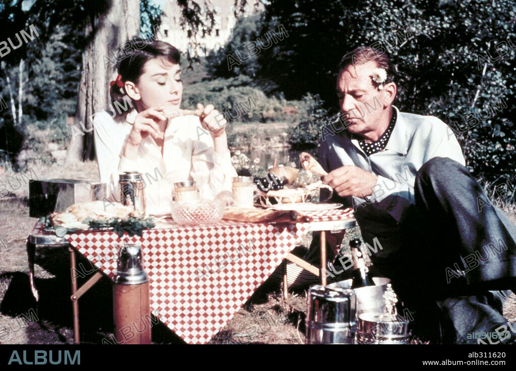 AUDREY HEPBURN und GARY COOPER in ARIANE - LIEBE AM NACHMITTAG, 1957 (LOVE IN THE AFTERNOON), unter der Regie von BILLY WILDER. Copyright BILLY WILDER.
