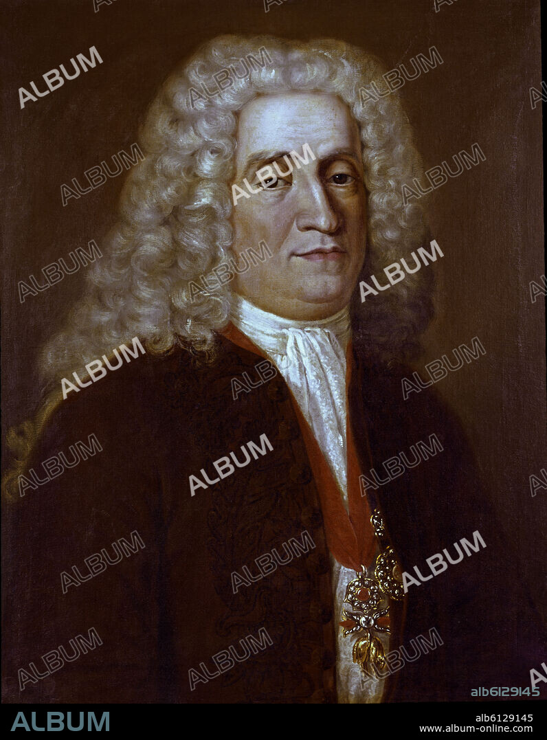 ANÓNIMO. JOSE PATIÑO (1666-1737) POLITICO ESPAÑOL Y MINISTRO DE FELIPE V.