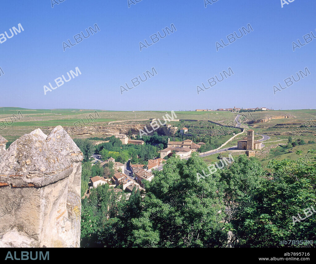 PAISAJE VISTO DESDE EL ALCAZAR - IGLESIA DE LA VERA CRUZ AL FONDO.