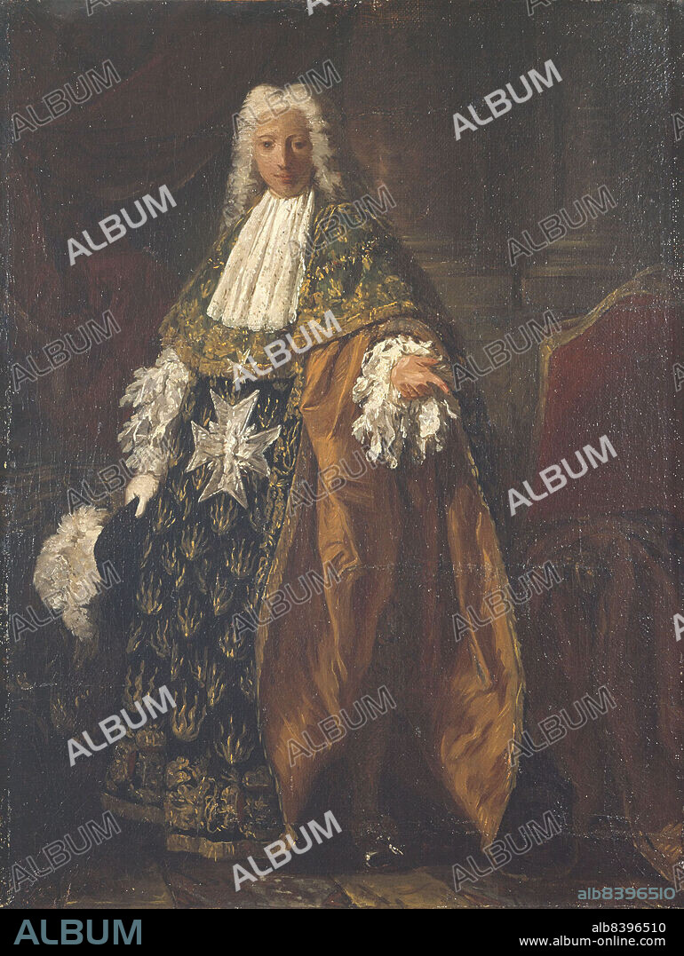 PIERRE SUBLEYRAS. Portrait de Paul-Hippolyte de Beauvillier, duc de Saint-Aignan (1684-1776), en tenue de chevalier de l'ordre du Saint-Esprit, between 1737 and 1749.