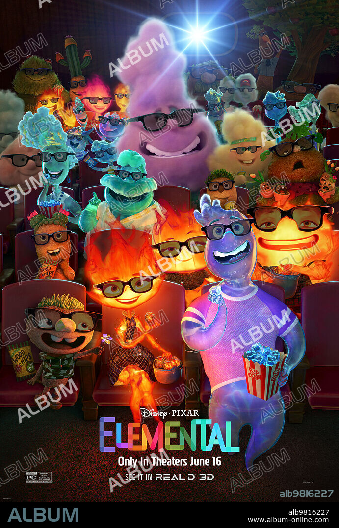 Poster of ELEMENTAL, 2023, directed by PETER SOHN. Copyright Pixar  Animation Studios / Walt Disney Pictures. - Album alb9816227