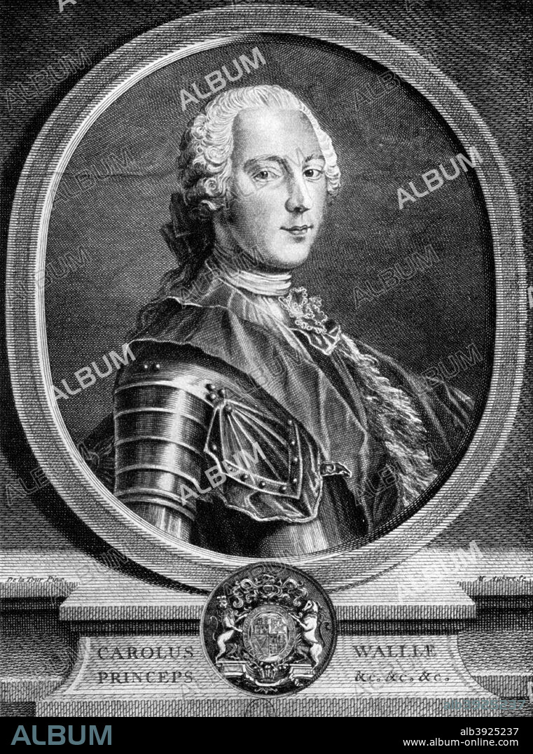 Prince Charles Edward Stuart, commonly known as Bonnie Prince Charlie, c1740s. Also known as the 'Young Pretender', Charles Edward Stuart (1720-1788) was the last serious Stuart claimant to the British throne and leader of the unsuccessful Jacobite rebellion of 1745-1746. Charles's grandfather was the exiled Roman Catholic king James II, and his father, James Edward, the Old Pretender, affected in exile the title King James III. Charles was reared a Catholic and trained in the arts of war. He was forced to flee into exile after the disastrous defeat of the Scots at Culloden on 16 April 1746. Illustration from Story of the British Nation, Volume III, Walter Hutchinson, (London, c1920s).