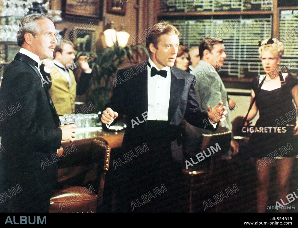 PAUL NEWMAN and ROBERT REDFORD in THE STING, 1973, directed by GEORGE ROY HILL. Copyright UNIVERSAL PICTURES.