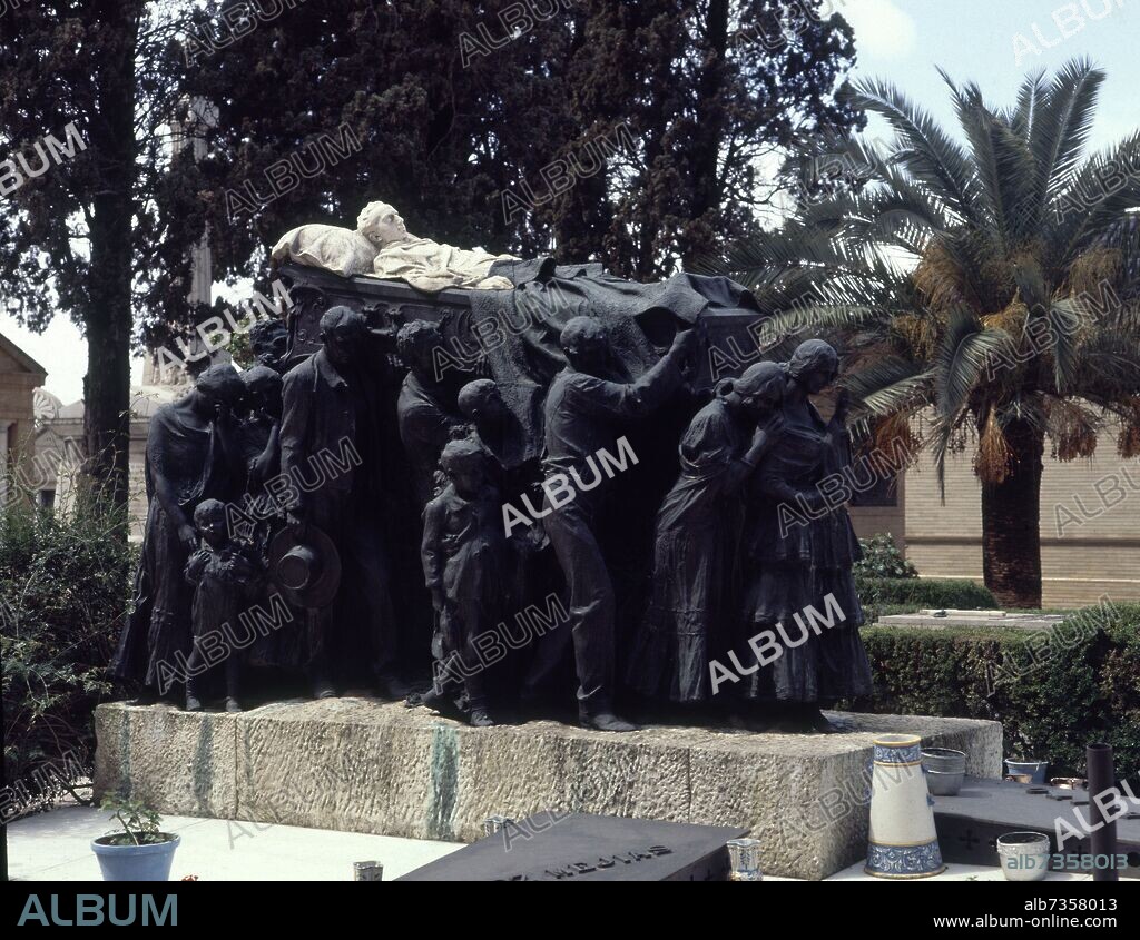 MARIANO BENLLIURE Y GIL. MAUSOLEO A JOSE GOMEZ-JOSELITO EL GALLITO-1925- ESCULTURA ESPAÑOLA.