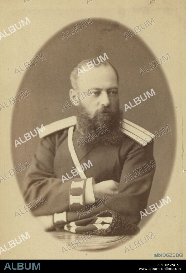 Makofski, half-length portrait, facing right, in police uniform, 1885. Inscription to Kennan in Russian on verso: To a well known traveller in Russia and a nice man, Mr. Kennan, from the Irkutsk city police chief Cr. Makofskii. Captain Christopher Fomich Makofskii was the Irkutsk chief of police at the time of Kennan's visit in 1885. Kennan describes him as one of the few more enlightened Russian officials in Siberia, but nevertheless unconscious of the great evils in the Irkutsk prisons and incapable of any sympathy for the ideas of equality of men and individual liberty.
