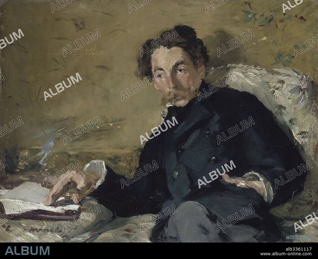 EDOUARD MANET. Portrait of Stéphane Mallarmé (1842-1898).