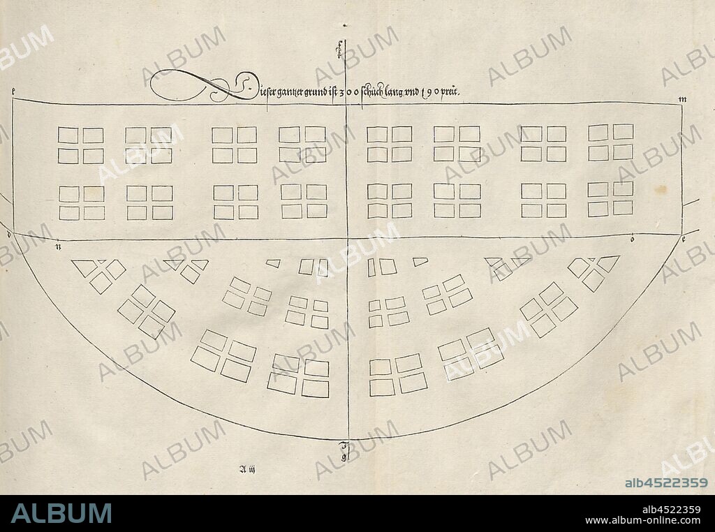 Bastei 1, Ground plan of a bastion, p. 5, Dürer, Albrecht, 1527, Albrecht Dürer: Etliche Underricht zu Befestigung der Stett, Schloss und Flecken. [Nürnberg]: [s. n.], [1527].