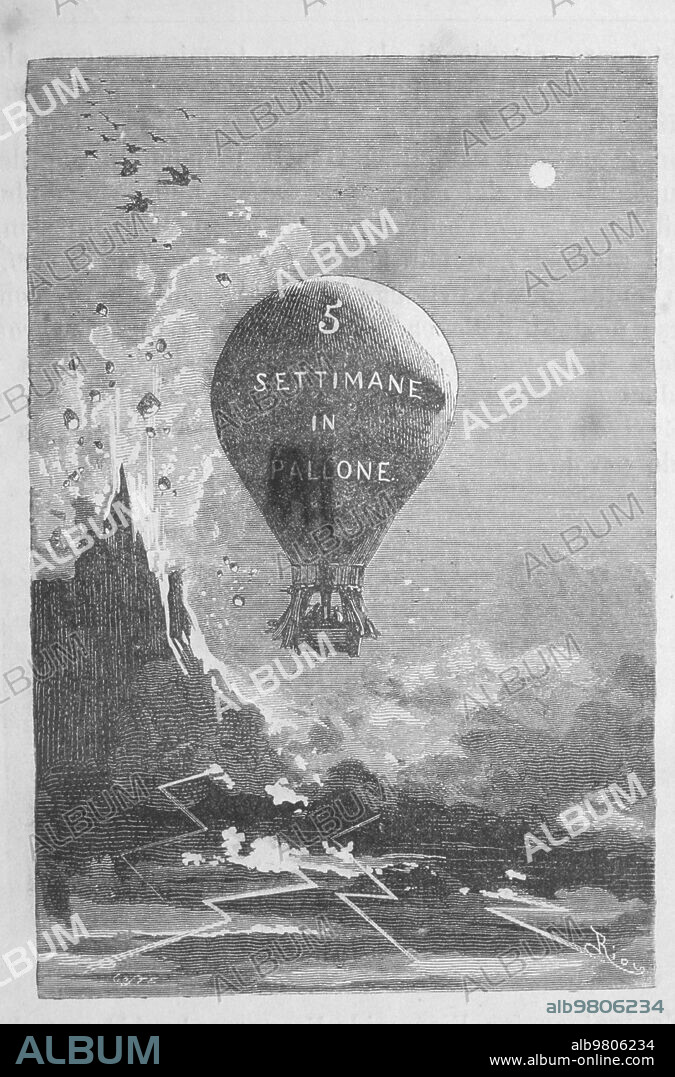 Cinq semaines en ballon, jules verne.