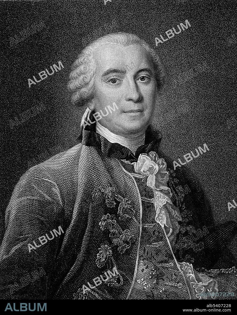 Georges Louis Leclerc, Comte de Buffon (September 7, 1707 - April 16, 1788) was a French naturalist, mathematician, cosmologist, and encyclopedic author. He epitomizes the revolutionary changes that the Enlightenment brought to the study of nature. 100 years before Darwin, Buffon published his Historie Naturelle (Natural History), a 44 volume encyclopedia describing everything known about the natural world, he wrestled with the similarities of humans and apes and even talked about common ancestry of Man and apes, but ultimately rejected the possibility of a common descent. His works influenced the next two generations of naturalists, including Jean-Baptiste Lamarck and Georges Cuvier. He brought the idea of evolution into the realm of science. He developed a concept of the "unity of type", a precursor of comparative anatomy. More than anyone else, he was responsible for the acceptance of a long-time scale for the history of the earth. He died in 1788 at the age of 80. Line engraving by J. Romney, 1821, after Meyron.