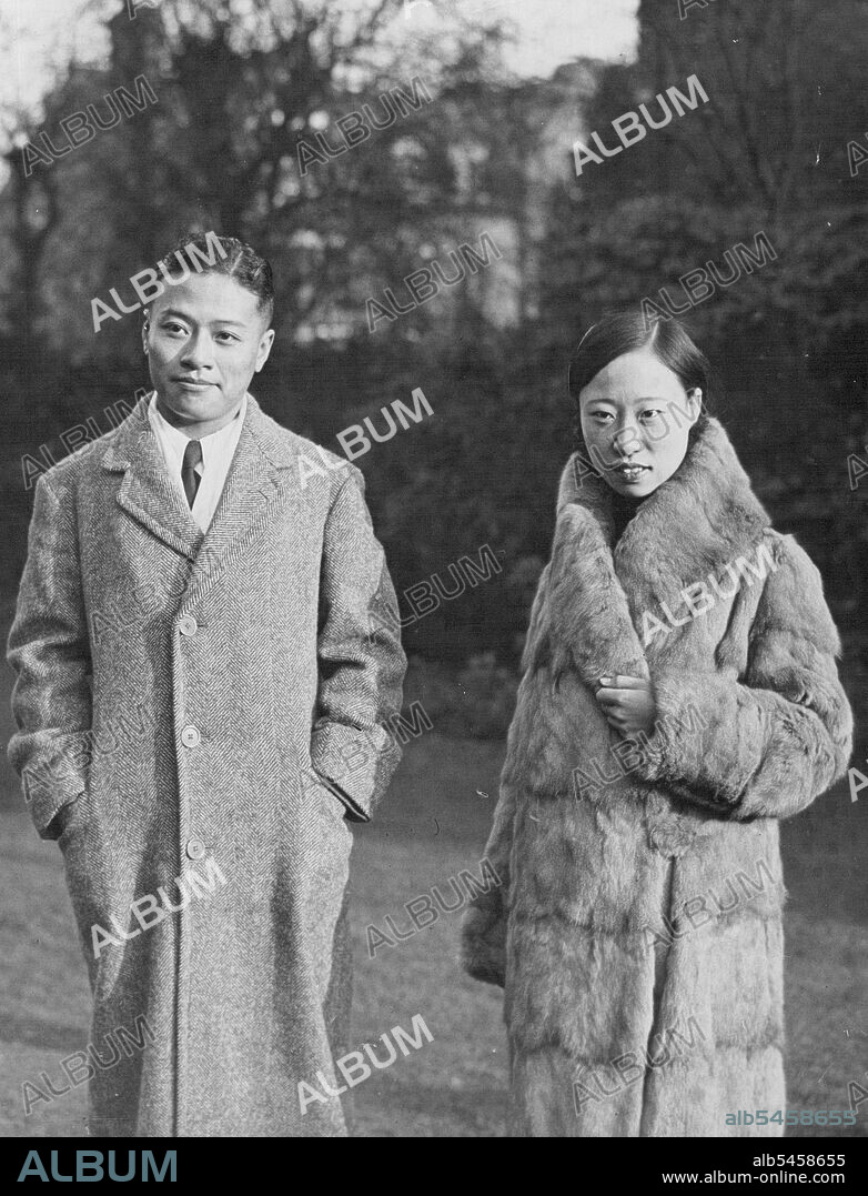 Chinese RoyaltyPrincess Cheng Tal-Al, who is a sister of the Ex -Emperor of China, snapped with her husband, at the home of Sir Reginald Johnston, at Richmond, near London. The couple are known in England as Mr. And Mrs. Cheng. January 23, 1933.