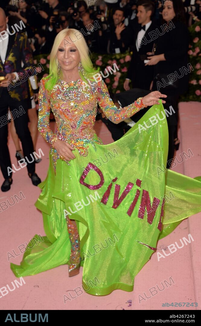 May 6, 2019 - New York, New York, United States - Donatella Versace arriving at the 2019 Met Gala Celebrating Camp: Notes on Fashion at the Metropolitan Museum of Art on May 06, 2019 in New York City. 06/05/2019