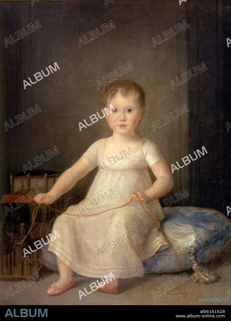 AGUSTIN ESTEVE Y MARQUES (1753-1830). MARIA JOSEFA GAYOSO DE LOS COBOS TELLEZ-GIRON, CONDESA CONSORTE DE BRUNETTI - 1818 - OLEO/LIENZO - 73x93 cm.