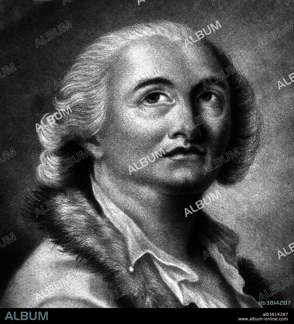Count Alessandro di Cagliostro (1743-1795) was the alias of the occultist Giuseppe Balsamo (aka Joseph Balsamo), an Italian adventurer. The history of Cagliostro is shrouded in rumor, propaganda and mysticism. Some effort was expended to ascertain his true identity when he was arrested because of his possible participation in the Affair of the Diamond Necklace. When he was acquitted he returned to Rome, where he met two people who proved to be spies of the Inquisition. He was arrested, imprisoned and sentenced to death on the charge of being a Freemason. The Pope changed his sentence, however, to life imprisonment and he died not long after.