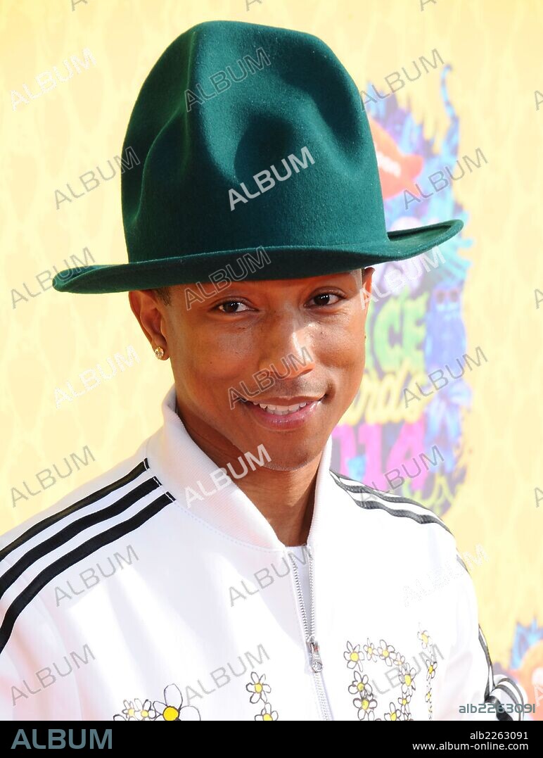 March 29, 2014 - Los Angeles, California, U.S. - Pharrell Williams attending the Nickelodeon's 27th Annual Kids' Choice Awards held at the USC Galen Center in Los Angeles, California on March 29, 2014 . 2014. 29/03/2014