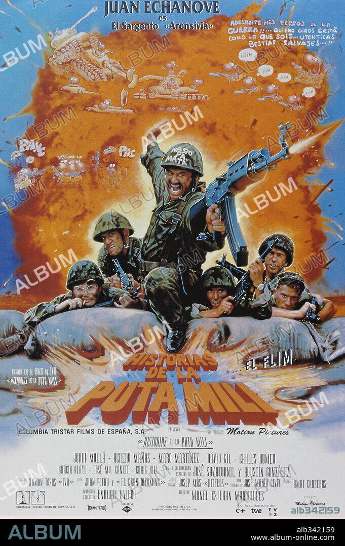Poster de HISTORIAS DE LA PUTA MILI, 1994, dirigida por MANUEL ESTEBAN. Copyright MOTION PICTURES.
