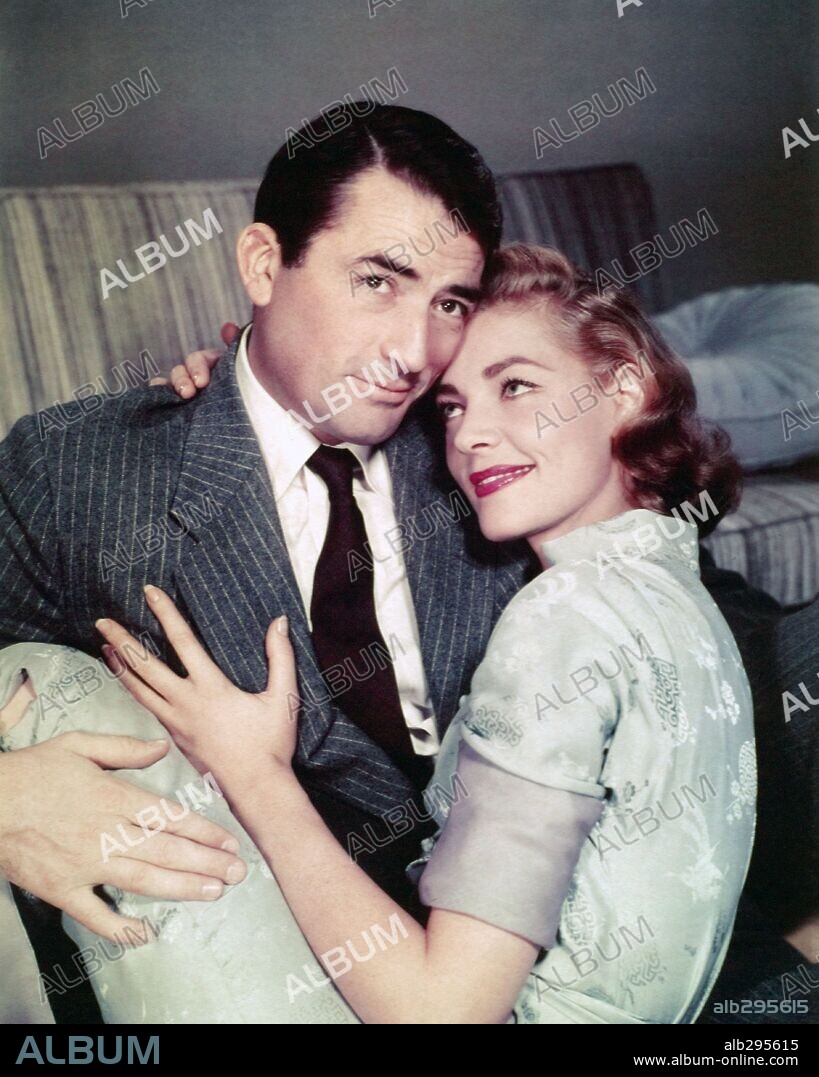GREGORY PECK and LAUREN BACALL in DESIGNING WOMAN, 1957, directed by VINCENTE MINNELLI. Copyright M.G.M.