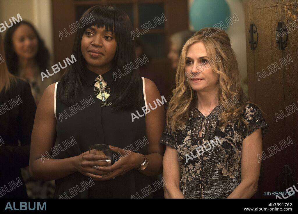 HOLLY HUNTER and JERRIKA HINTON in HERE AND NOW, 2018, directed by ALAN BALL. Copyright Your Face Goes Here Entertainment.
