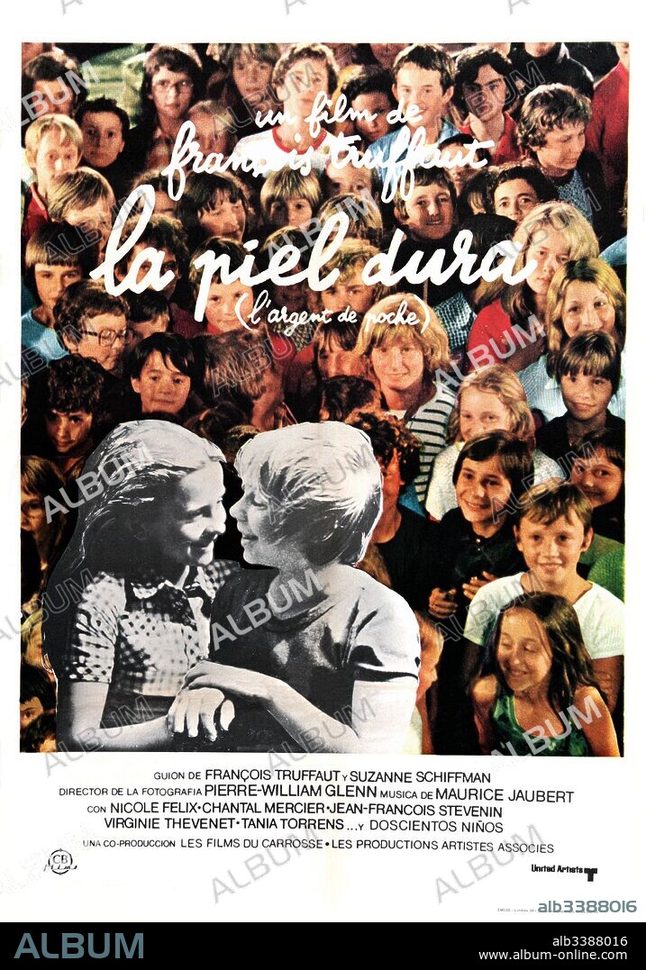 Poster de LA PIEL DURA, 1976 (L' ARGENT DE POCHE), dirigida por FRANCOIS TRUFFAUT. Copyright LES FILMS DU CARROSSE/LES PRODUCTIONS ARTISTES ASSOCIES.