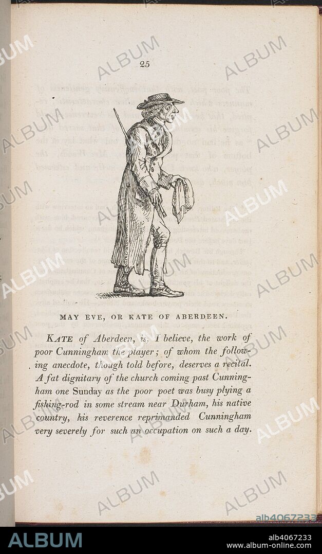 ROBERT HARTLEY CROMEK. May Eve, or Kate of Aberdeen. A poem by John Cunningham. Select Scottish Songs, ancient and modern; with critical observations and biographical notices, by Robert Burns. London : T. Cadell & W. Davies, 1810. Source: 992.c.33 p.25. Language: English.