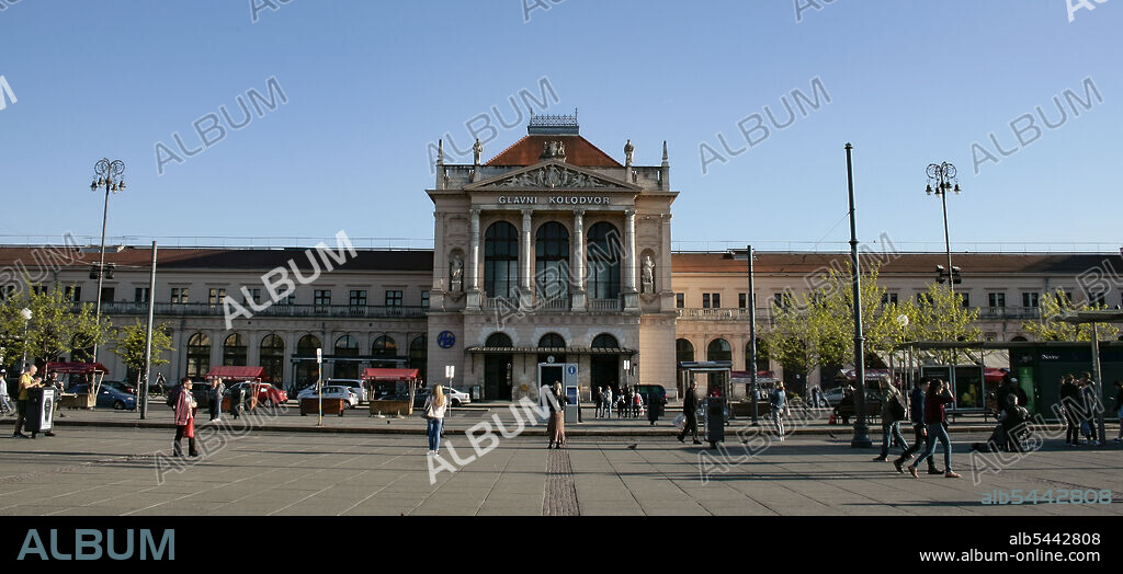 Zagreb, Croatia, Republika Hrvatska, Europe. Zagreb Main Station (Glavni kolodvor), main railway station in Croatia, The station opened on July 1st 1892.