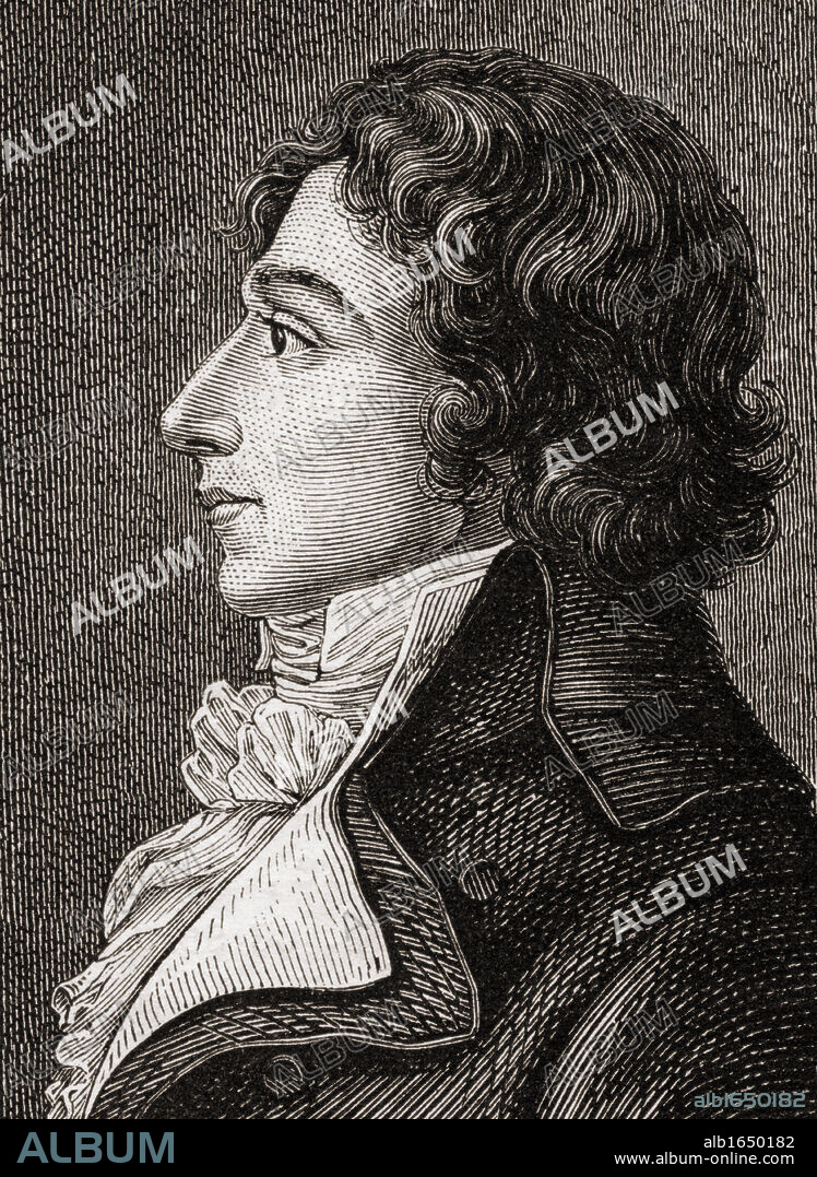 Francois Chabot, 1757-1794. French revolutionary. Franciscan friar who became a radical member of the Legislative Assembly, from "Histoire de la Revolution Francaise" by Louis Blanc.