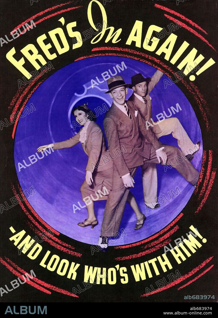 Poster of A DAMSEL IN DISTRESS, 1937, directed by GEORGE STEVENS. Copyright RKO RADIO PICTURES.