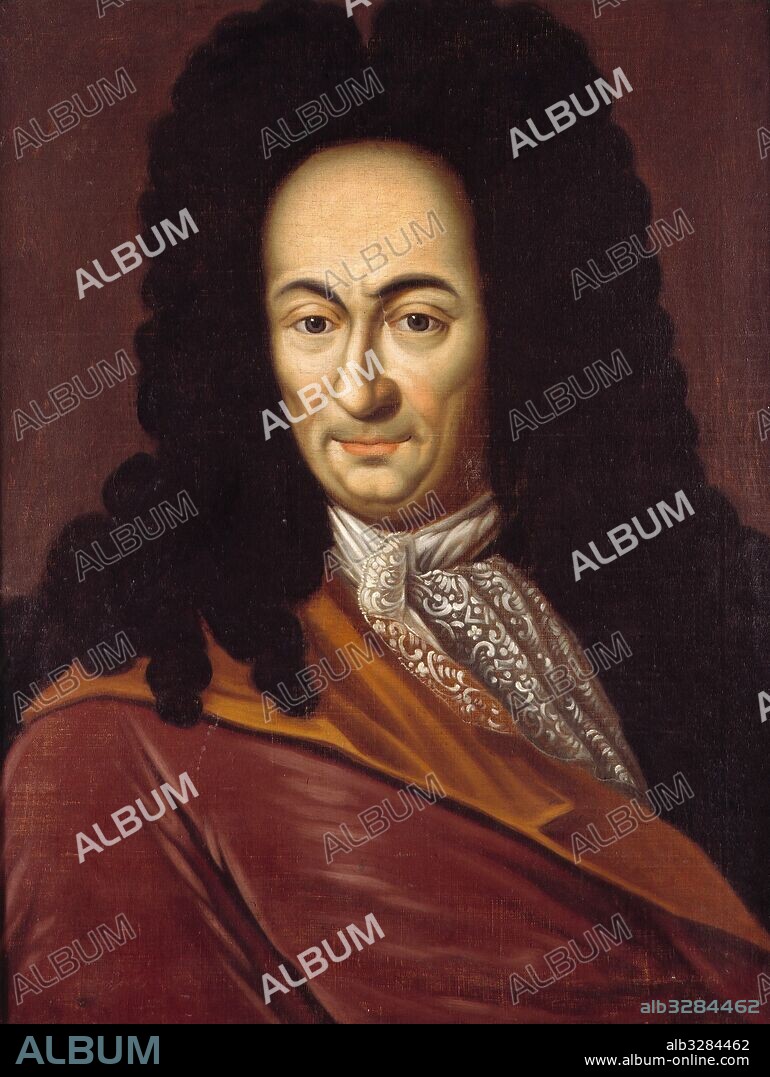 Leibniz, Gottfried Wilhelm Philosopher, Leipzig 1.7.1646 - Hannover 14.11.1716. Copy, unknown artist, 1711, after the painting of 1703, by Andreas Scheits (around 1655-1735). Oil on canvas. Hanover, Historical Museum.