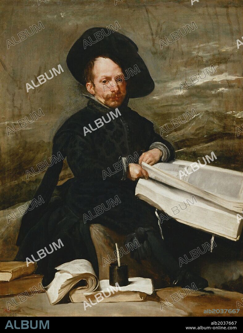 DIEGO VELÁZQUEZ. Diego Velázquez / 'The Buffoon Diego de Acedo, The Cousin', c. 1644, Oil on canvas, 107 × 82 cm, P01201.