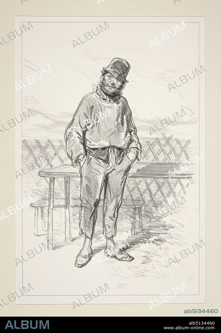 Artist: Paul Gavarni, French, 18041866, Un homme connu a la prefecture de police., Lithograph, French, 19th century, Works on Paper - Prints.