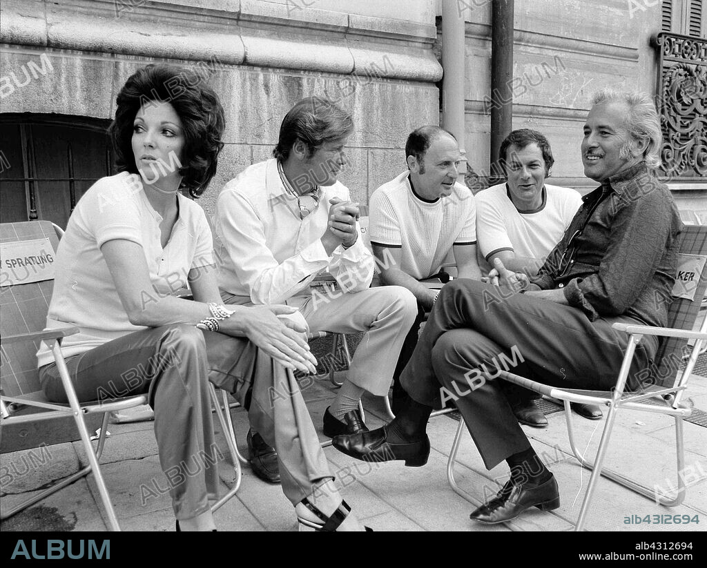 JOAN COLLINS, ROGER MOORE und TONY CURTIS in THE PERSUADERS!, 1971, unter der Regie von LESLIE NORMAN. Copyright ITC.