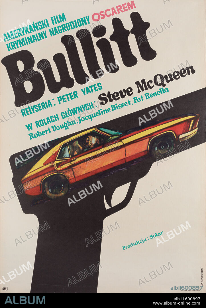 MARIAN STACHURSKI. Movie poster "Bullitt" by Peter Yates.