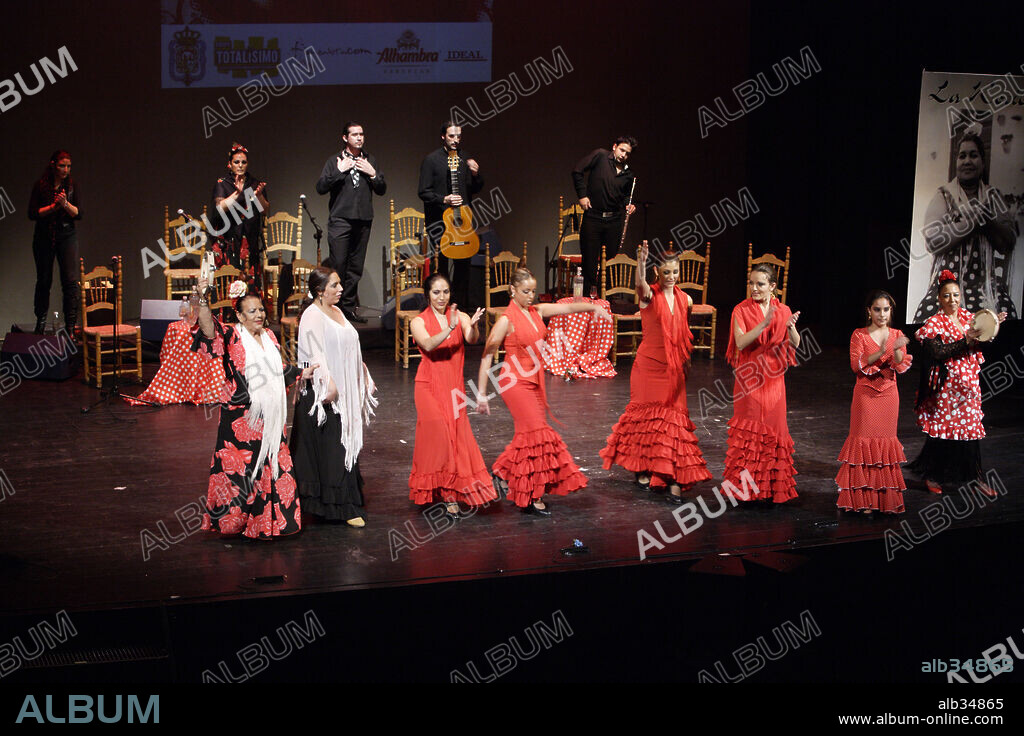 Cuadro Flamenco de la Cueva de 'La Rocío'. Teatro Isabel La Católica, Granada, 2006.