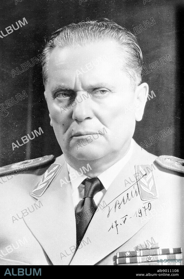Josip Broz (1892 - 1980), commonly known as Tito. Yugoslav communist revolutionary and statesman, serving in various roles from 1943 until his death in 1980. During World War II, he was the leader of the Partisans,.