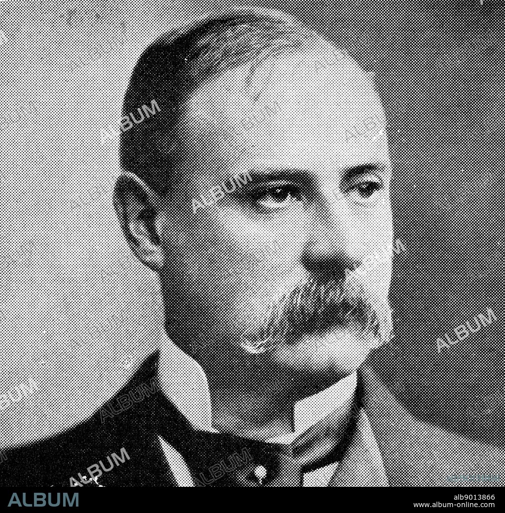 Photograph of Sir Frederick Treves, 1st Baronet (1853-1923) a British surgeon of the Victorian and Edwardian era. Dated 19th Century.