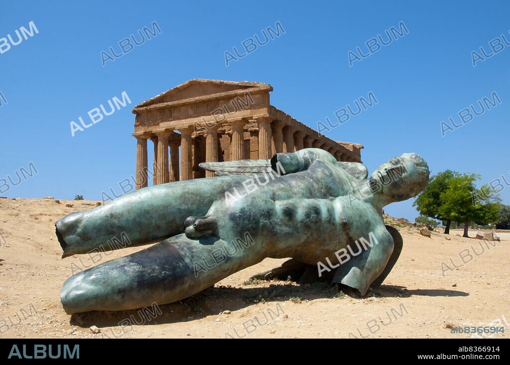 IGOR MITORAJ. Agrigento was founded on a plateau overlooking the sea, with two nearby rivers, the Hypsas and the Akragas, and a ridge to the north offering a degree of natural fortification. Its establishment took place around 582580 BCE and is attributed to Greek colonists from Gela, who named it 'Akragas'.<br/><br/>. Akragas grew rapidly, becoming one of the richest and most famous of the Greek colonies of Magna Graecia (Greater Greece). It came to prominence under the 6th-century tyrants Phalaris and Theron, and became a democracy after the overthrow of Theron's son Thrasydaeus.<br/><br/>. Although the city remained neutral in the conflict between Athens and Syracuse, its democracy was overthrown when the city was sacked by the Carthaginians in 406 BCE. Akragas never fully recovered its former status, though it revived to some extent under Timoleon in the latter part of the 4th century.