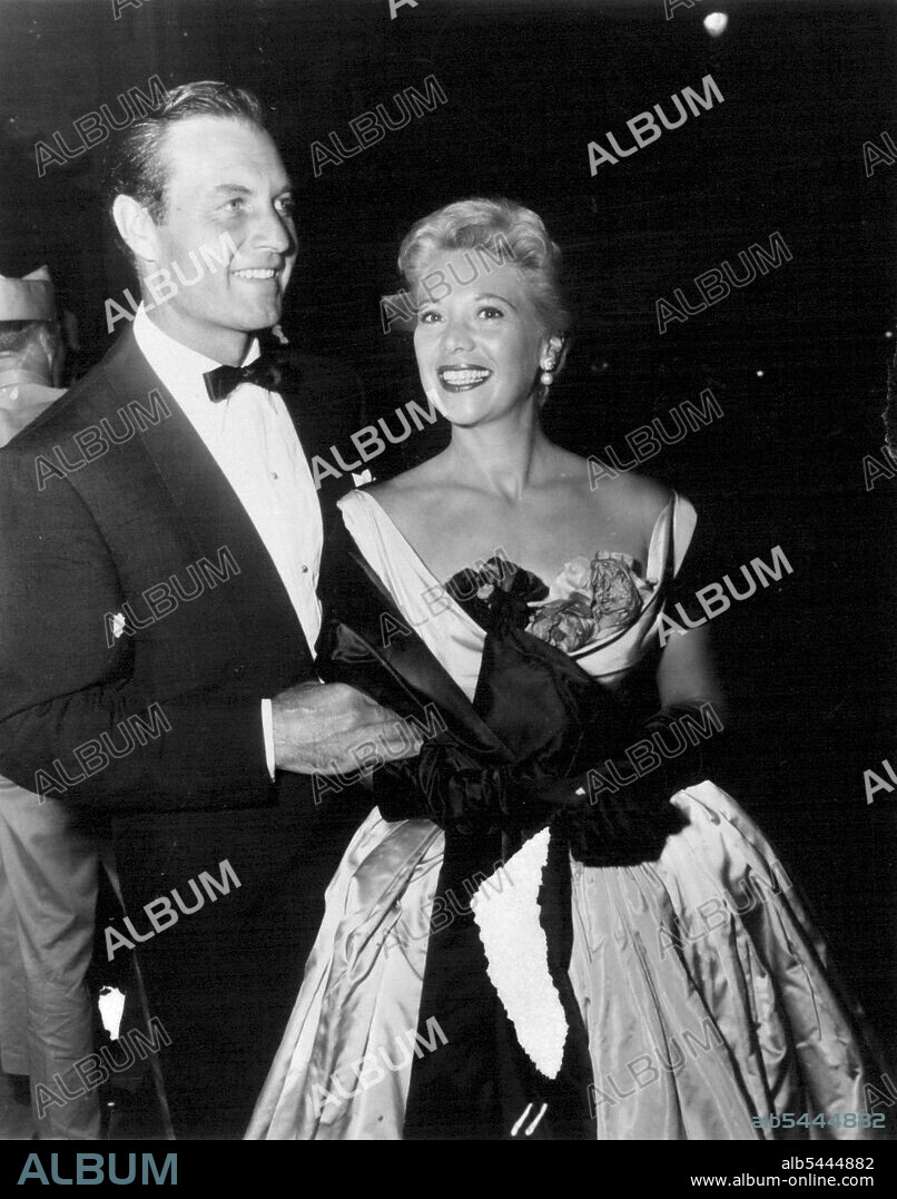 George Montgomery & Dinah Shore *****. June 14, 1955.