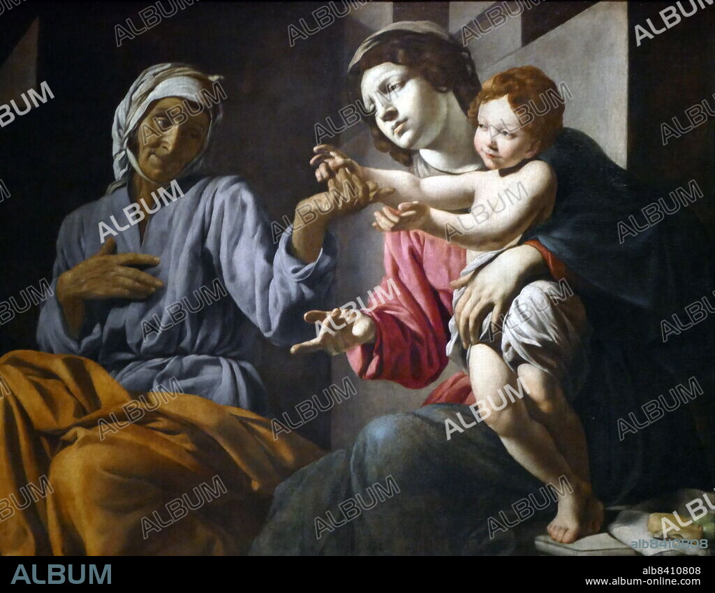 Virgin Mary with child and St Anne, c1633, by Giovanni Battista Caracciolo (also called Battistello) (1578-1635) was an Italian artist and important Neapolitan follower of Caravaggio.