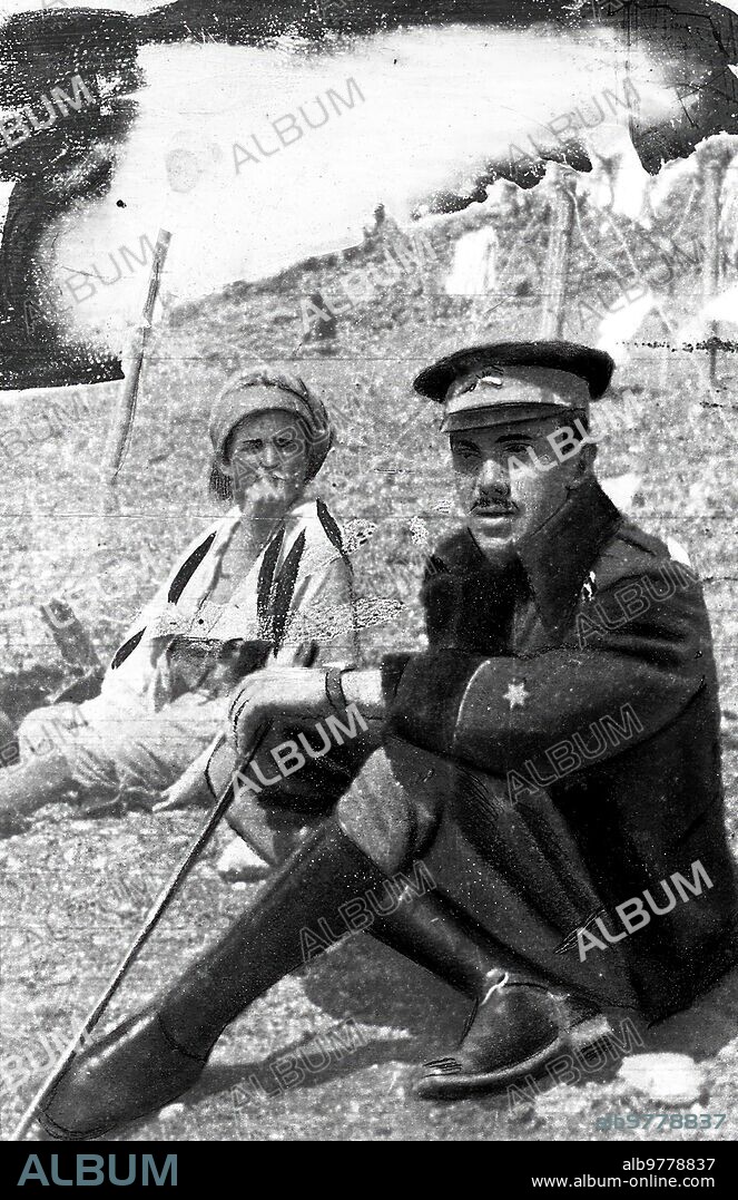 Julio 1921. El teniente de artillería D. Diego Flomesta y Moya, que Pereció en la Heroica defensa de Abarrán.
