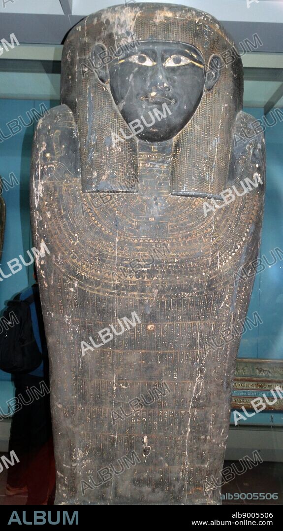 Funerary coffin for the mummy of the priest Hornedjitef. From Thebes, Egypt, Early Ptolemaic Period, 3rd century BC.