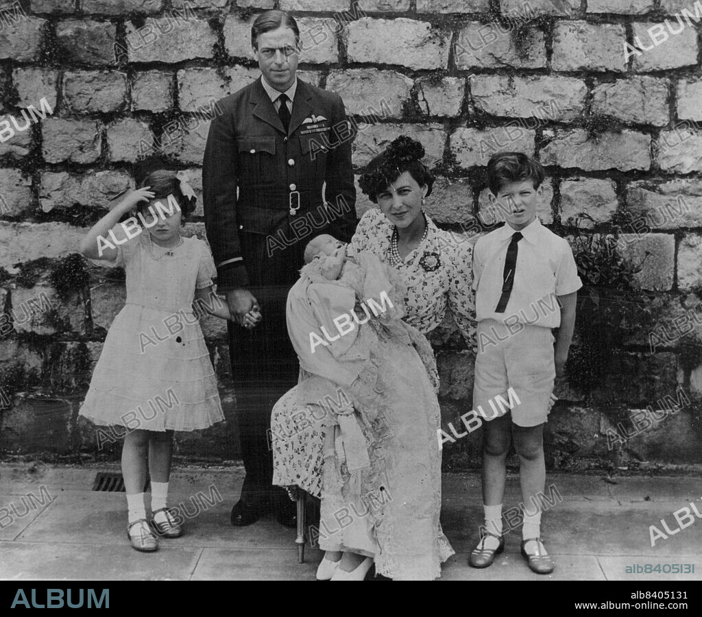 Roosevelt Godfather of New Prince -- Here are the Duke and Duchess with their children, Prince Edward, Princess Alexandra and the baby after the ceremony.Prince George Of Kent, youngest member of the Royal Family and third child of the Duke and Duchess of Kent, was christened by the Arch-Bishop of Canterbury in the country yesterday. President Roosevelt is one of the eight godparents of the Prince, who was born on July 4, American Independence Day, and whose names are Michael George Charles Franklin. October 13, 1942.