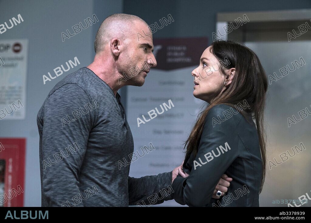 DOMINIC PURCELL et SARAH WAYNE CALLIES dans PRISON BREAK: SEQUEL, 2017, réalisé par PAUL SCHEURING. Copyright 20TH CENTURY FOX TELEVISION.