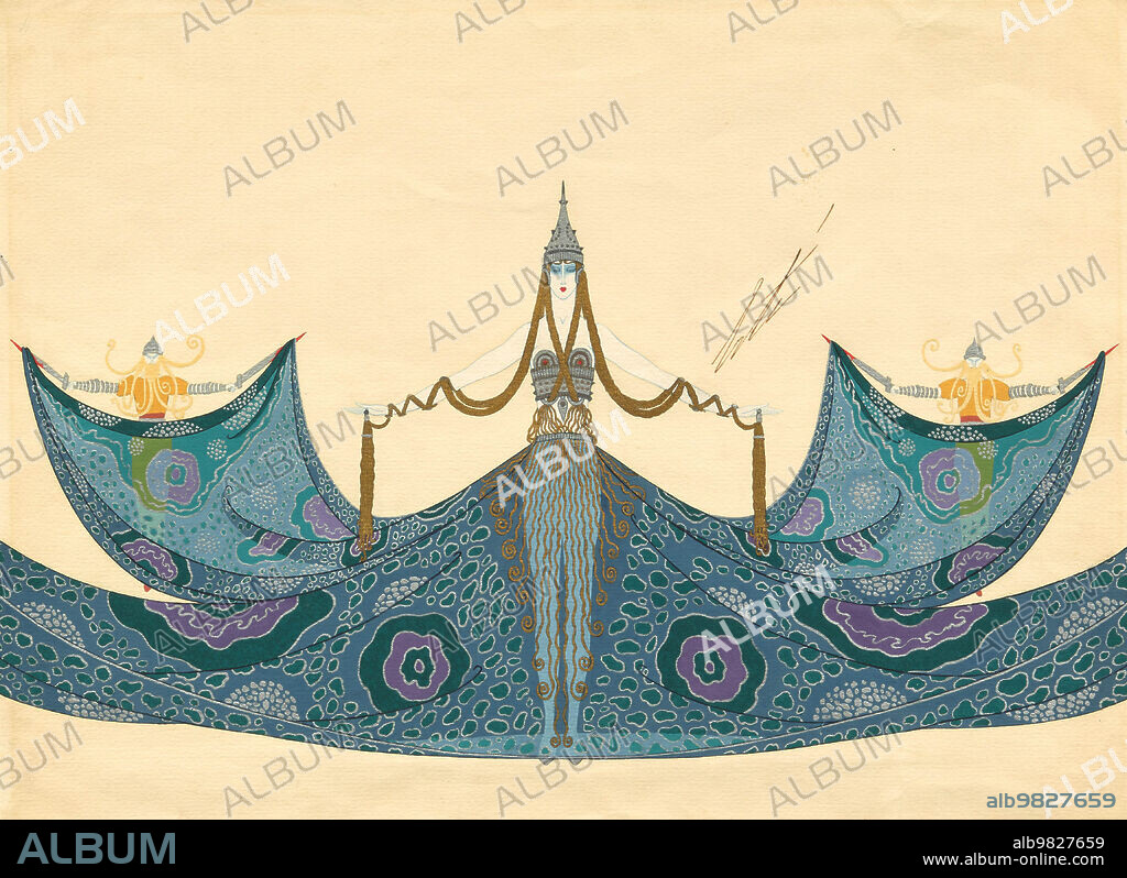 ERTÉ. La Mer Baltique. Costume Design for "Les Mers," George White's Scandals, New York, 1923.
