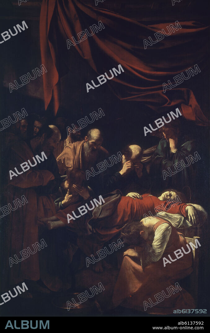 MICHELANGELO MERISI DA CARAVAGGIO (1573-1610). The Death of the Virgin - 1605/1606 - 369x245 cm - oil on canvas - Italian Baroque.