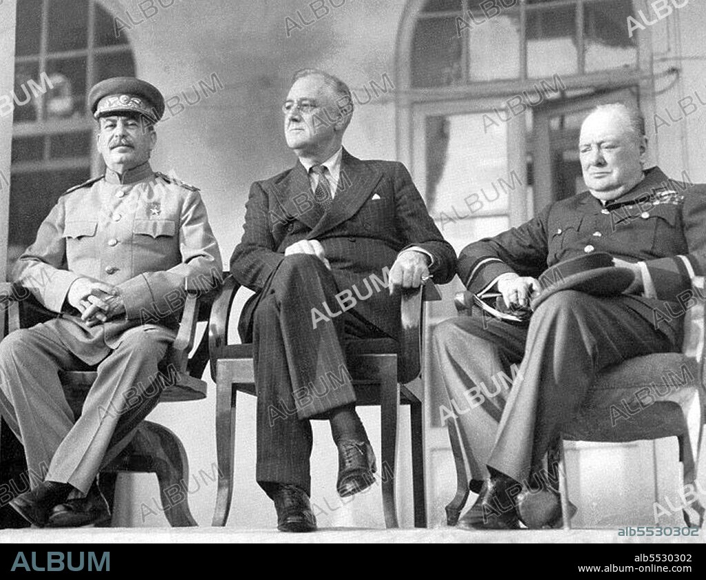 The Tehran Conference was a strategy meeting held between Joseph Stalin, Franklin D. Roosevelt, and Winston Churchill from 28 November to 1 December 1943. It was held in the Soviet Embassy in Tehran, Iran and was the first of the World War II conferences held between all of the 'Big Three' Allied leaders (the Soviet Union, the United States, and the United Kingdom). It closely followed the Cairo Conference which had taken place on 22-26 November 1943, and preceded the 1945 Yalta and Potsdam Conferences. Although all three of the leaders present arrived with differing objectives, the main outcome of the Tehran Conference was the commitment to the opening of a second front against Nazi Germany by the Western Allies. The conference also addressed relations between the Allies and Turkey and Iran, operations in Yugoslavia and against Japan as well as the envisaged post-war settlement. A separate protocol signed at the conference pledged the Big Three's recognition of Iran's independence.